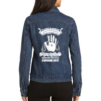 Blood Sweat And Tears Storyboard Artist Ladies Denim Jacket | Artistshot