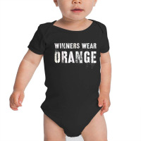 Winners Wear Orange Summer Camp Team Color War Game Event Baby Bodysuit | Artistshot