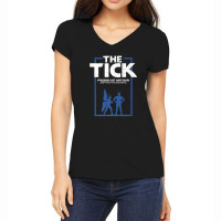 The Tick Friend Of Arthur Vintage Silhouette Women's V-neck T-shirt | Artistshot