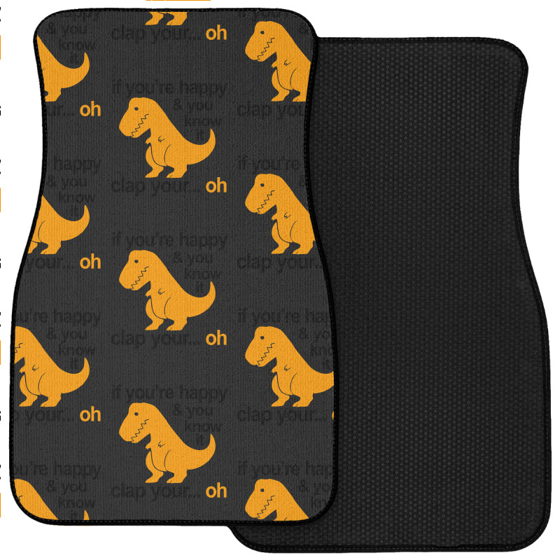 T Rex Clap Your Hands Front Car Mat | Artistshot