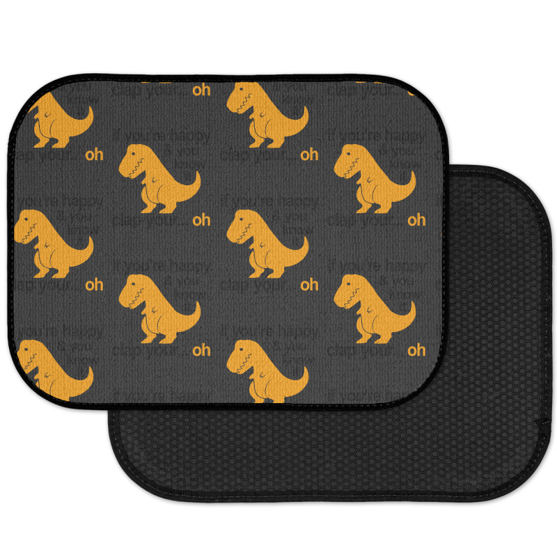 T Rex Clap Your Hands Rear Car Mat | Artistshot