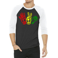 420 Smoke Weed Time Rasta 3/4 Sleeve Shirt | Artistshot