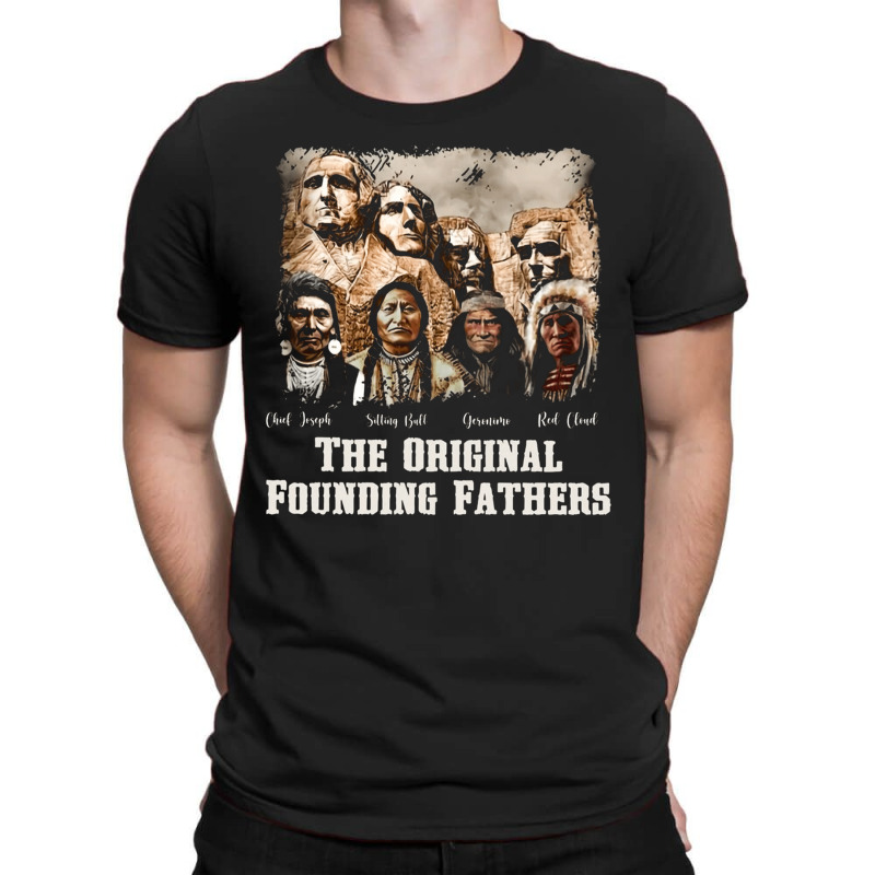 Native Mount Rushmore, Original Founding Fathers, David Behrens Tie Dy T-shirt | Artistshot