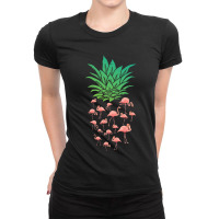 Pineapple Flamingo Ladies Fitted T-shirt | Artistshot