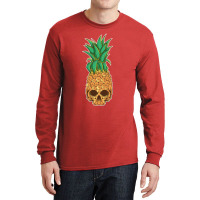 Pineapple Skull Long Sleeve Shirts | Artistshot