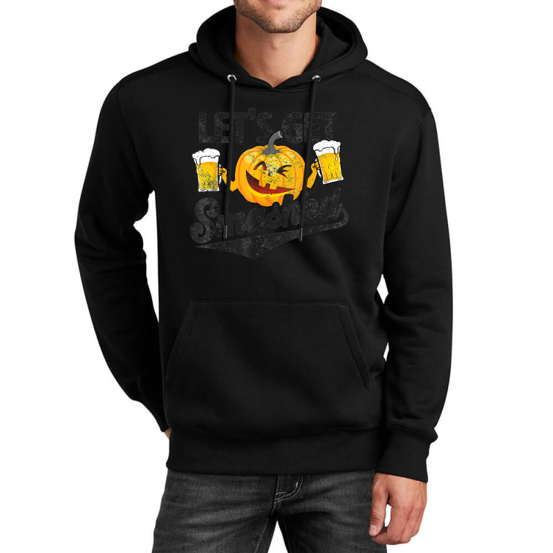 Lets Get Smashed Funny Pumpkin Beer Halloween Unisex Hoodie by Premium | Artistshot