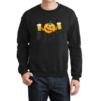 Lets Get Smashed Funny Pumpkin Beer Halloween Crewneck Sweatshirt | Artistshot