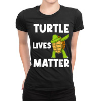 Cool Turtle For Men Women Dabbing Sea Tortoise Shell Reptile T Shirt Ladies Fitted T-shirt | Artistshot