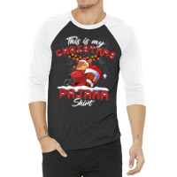 Football This Is My Christmas Pajama Football Christmas Light 364 3/4 Sleeve Shirt | Artistshot