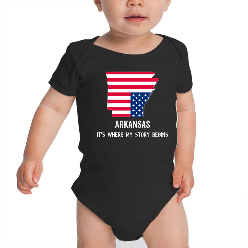 Arkansas It's Where My Story Begins Baby Bodysuit by thanchashop | Artistshot