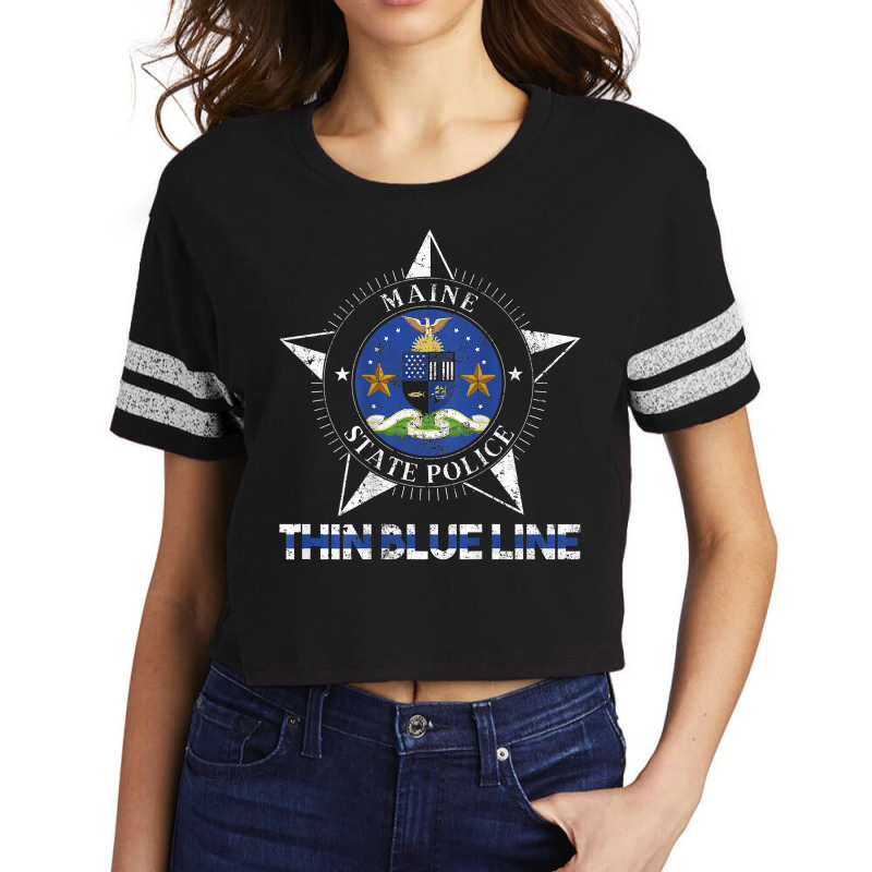 Maine State Police Maine State Trooper Scorecard Crop Tee by LorettaSharron | Artistshot