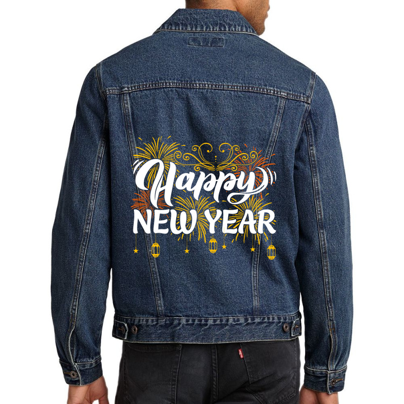 Happy New Year Men Denim Jacket | Artistshot