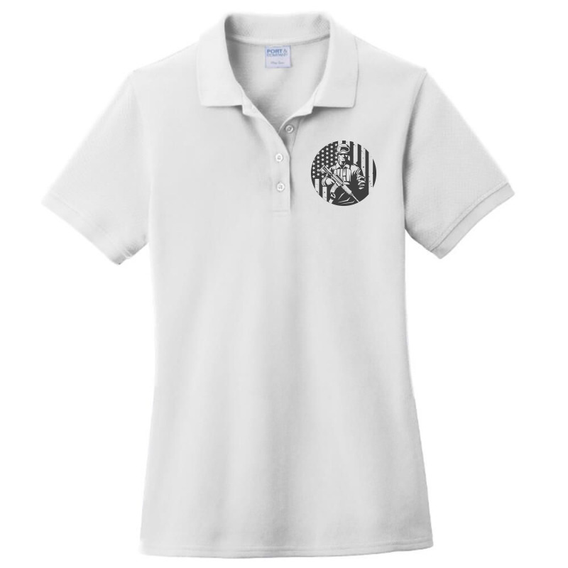 United States Veteran Ladies Polo Shirt by cm-arts | Artistshot