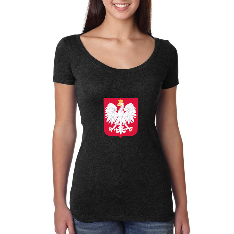 Herb Polski Poland National Football Women's Triblend Scoop T-shirt by cm-arts | Artistshot