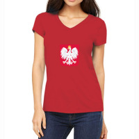 Herb Polski Poland National Football Women's V-neck T-shirt | Artistshot