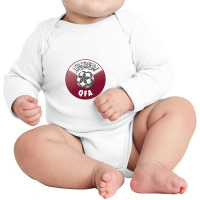 #qatär Football Long Sleeve Baby Bodysuit | Artistshot