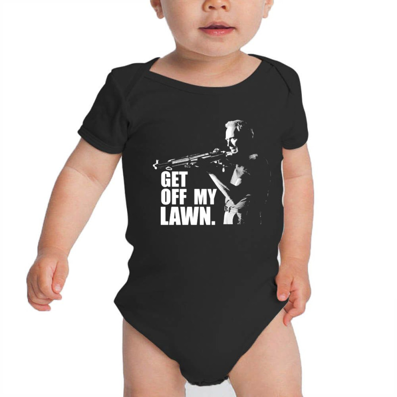 Clint Eastwood, Get Off My Lawn, Clint Eastwood, The Outlaw Josey Wale Baby Bodysuit by SHOPAHSSA | Artistshot