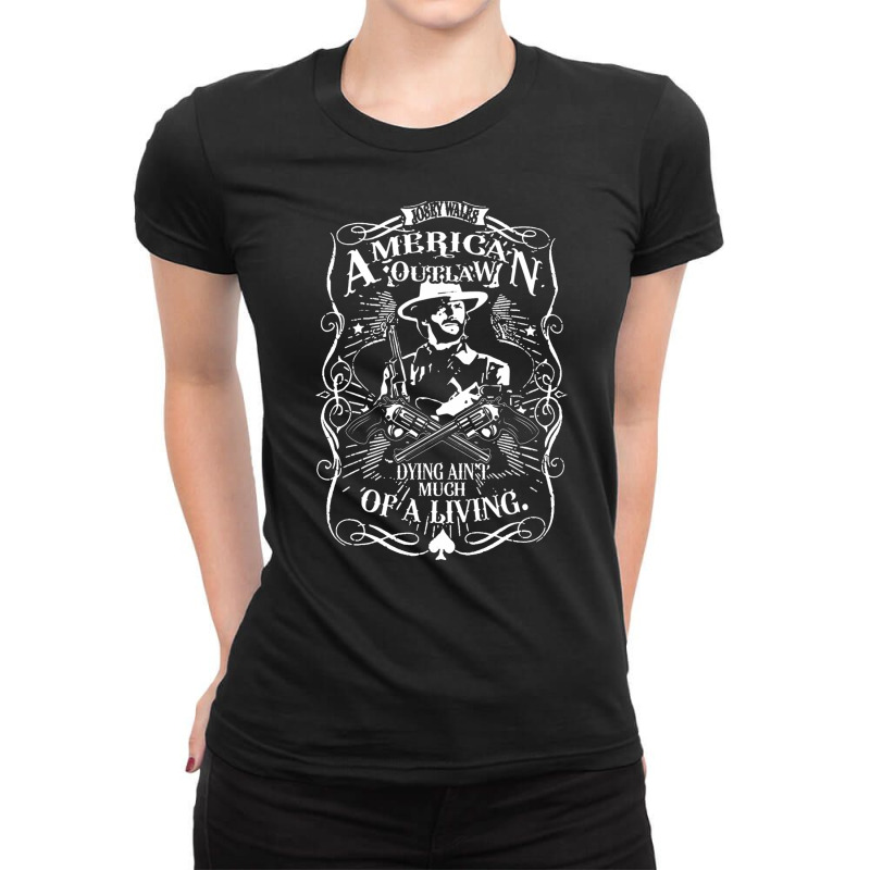 Clint Eastwood, The Outlaw Josey Wales, Spaghetti Western Movie, Clint Ladies Fitted T-Shirt by SHOPAHSSA | Artistshot