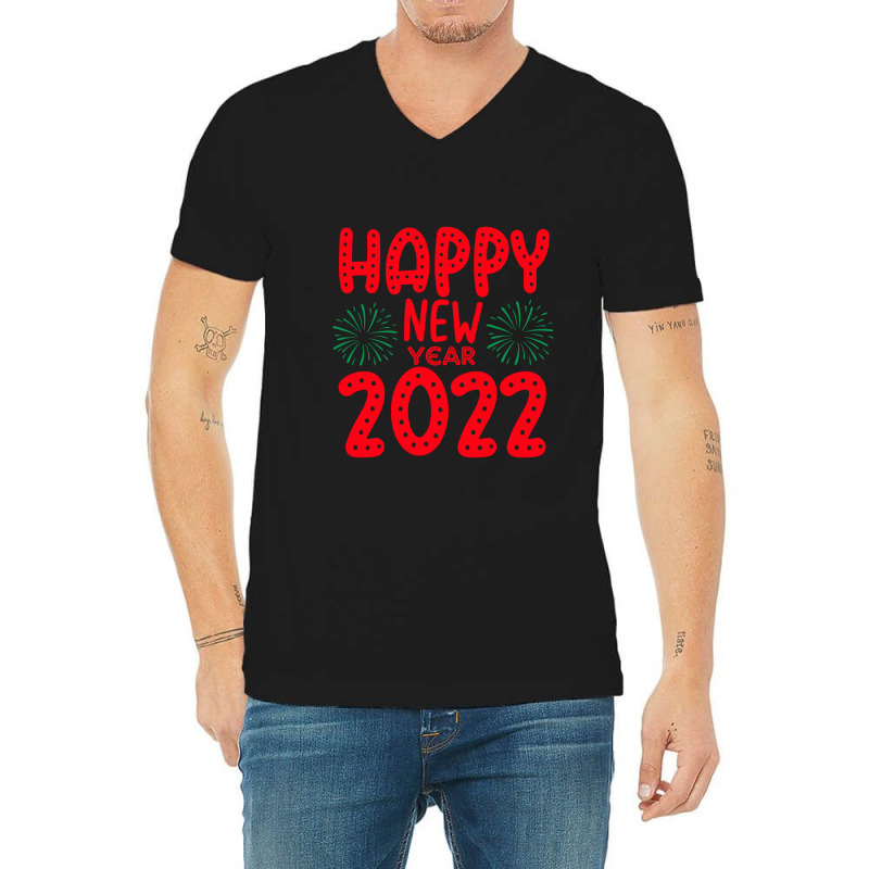 Happy New Year V-neck Tee | Artistshot