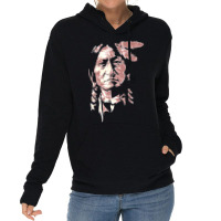 Sitting Bull Native American Chief Indian Warrior Classic Lightweight Hoodie | Artistshot