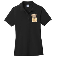 Labrador Retriever Dog On Isolated White Background In Studio Ladies Polo Shirt | Artistshot