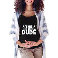 Birthday Dude Graphic Novelty Maternity Scoop Neck T-shirt | Artistshot