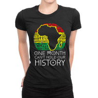 One Month Canhold Our History Pan African Black History Video Games Ch Ladies Fitted T-shirt | Artistshot