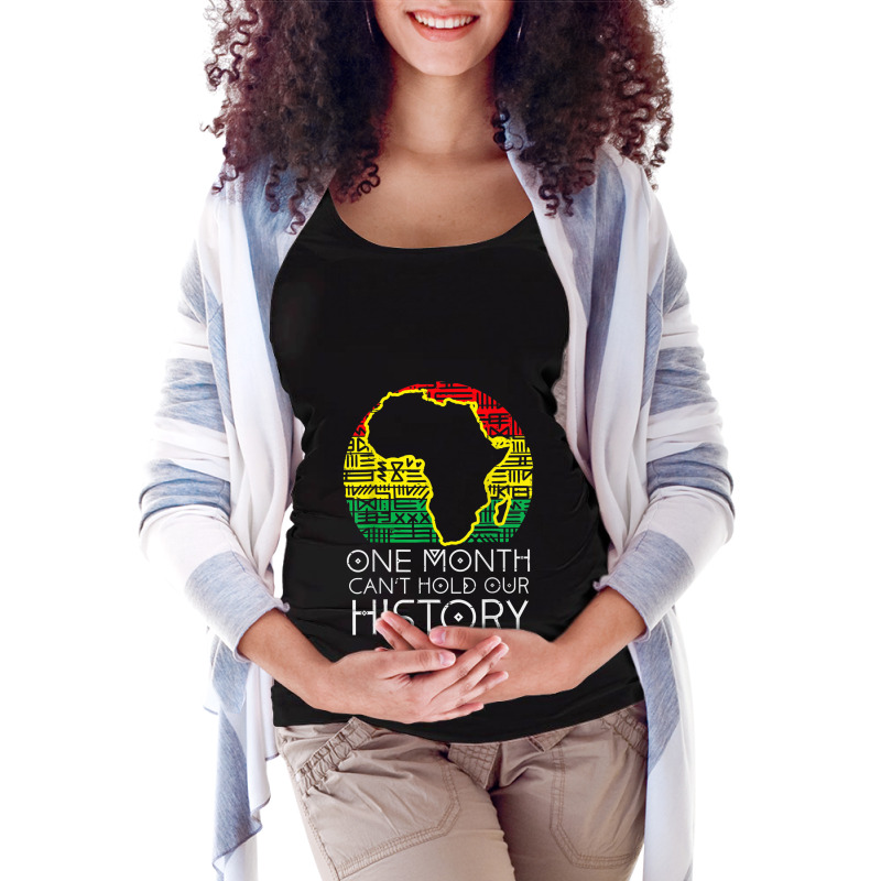 One Month Canhold Our History Pan African Black History Video Games Ch Maternity Scoop Neck T-shirt by KhalilDesign | Artistshot