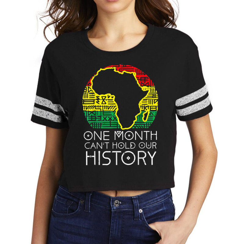 One Month Canhold Our History Pan African Black History Video Games Ch Scorecard Crop Tee by KhalilDesign | Artistshot