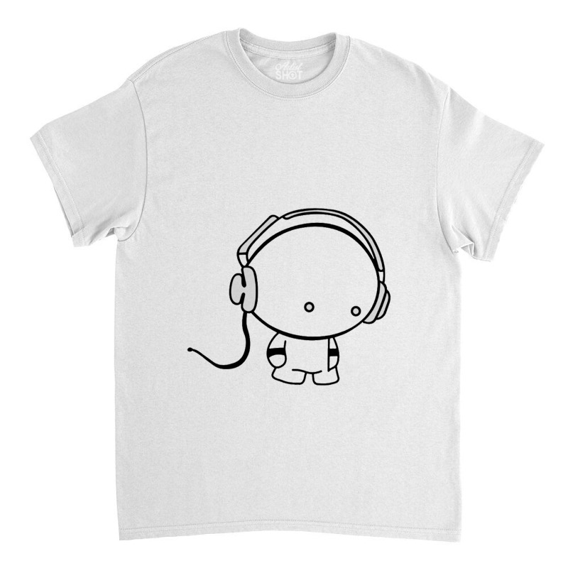 Music Boy Earphone Classic T-shirt by cm-arts | Artistshot