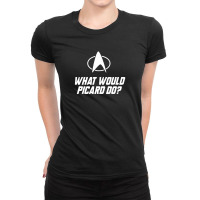 What-would-picard-do Ladies Fitted T-shirt | Artistshot