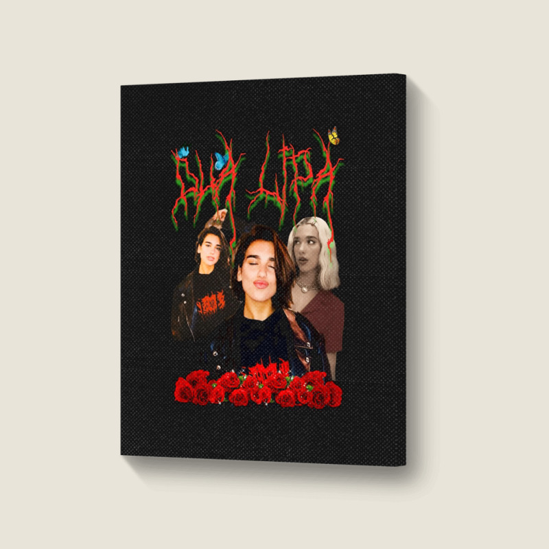 Dua Lipa, Merch Fanart, Dua Lipa Vintage, Dua Lipa Art, Dua Lipa Paint Portrait Canvas Print by SHOPAHSSA | Artistshot