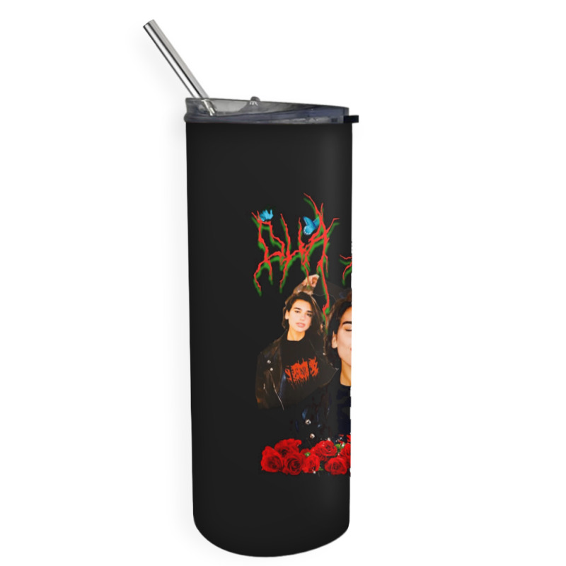 Dua Lipa, Merch Fanart, Dua Lipa Vintage, Dua Lipa Art, Dua Lipa Paint Skinny Tumbler by SHOPAHSSA | Artistshot