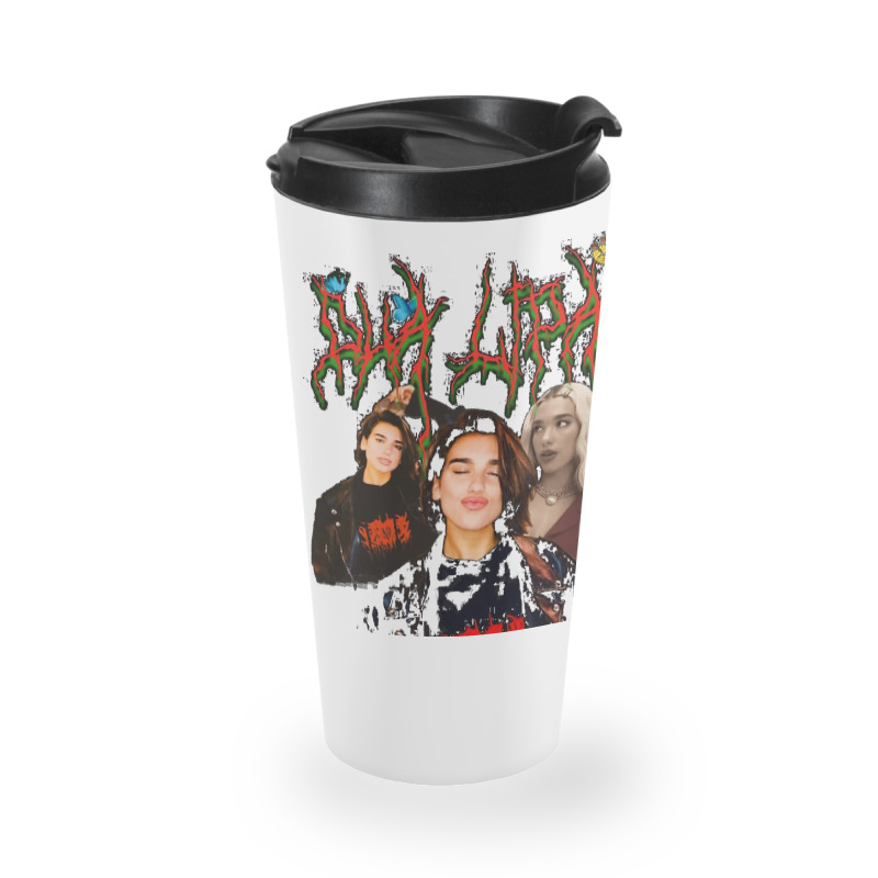 Dua Lipa, Merch Fanart, Dua Lipa Vintage, Dua Lipa Art, Dua Lipa Paint Travel Mug by SHOPAHSSA | Artistshot