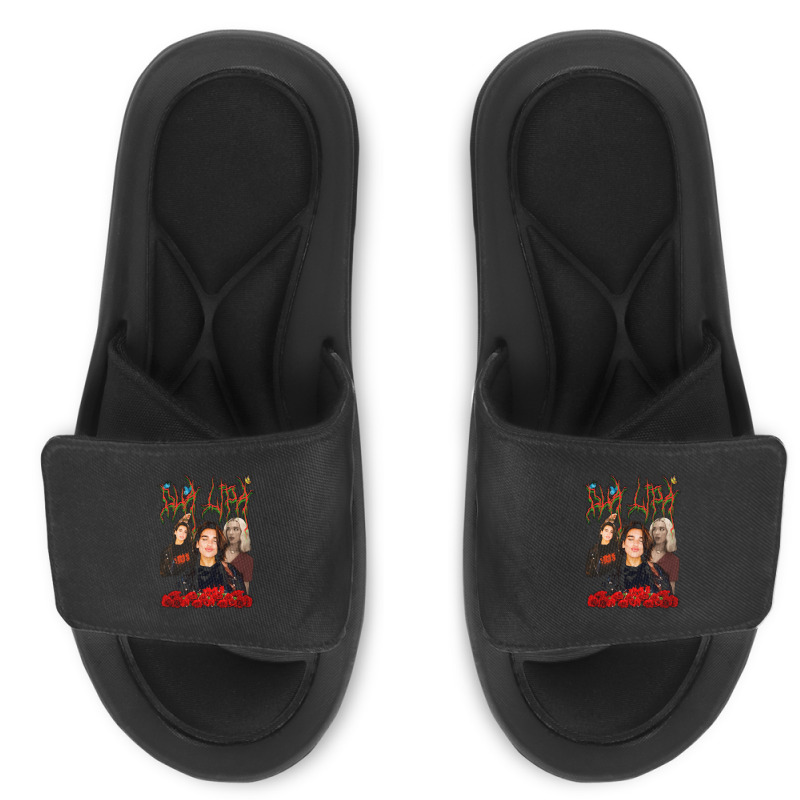 Dua Lipa, Merch Fanart, Dua Lipa Vintage, Dua Lipa Art, Dua Lipa Paint Slide Sandal by SHOPAHSSA | Artistshot