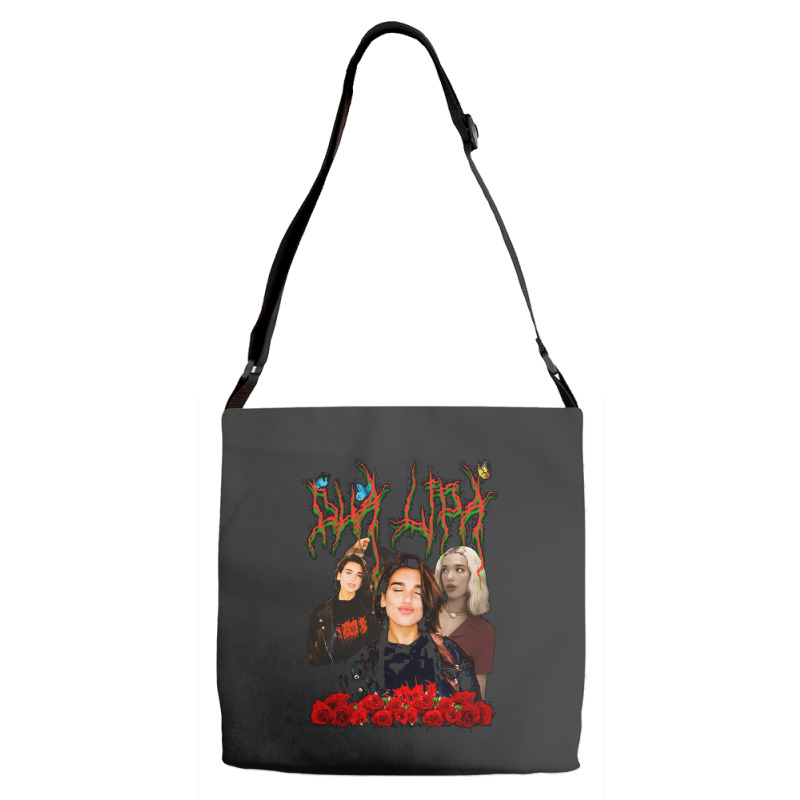 Dua Lipa, Merch Fanart, Dua Lipa Vintage, Dua Lipa Art, Dua Lipa Paint Adjustable Strap Totes by SHOPAHSSA | Artistshot