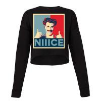 Borat, Borat Vintage, American Hope Poster, Nice Kazakhstan, Borat Art Cropped Sweater | Artistshot