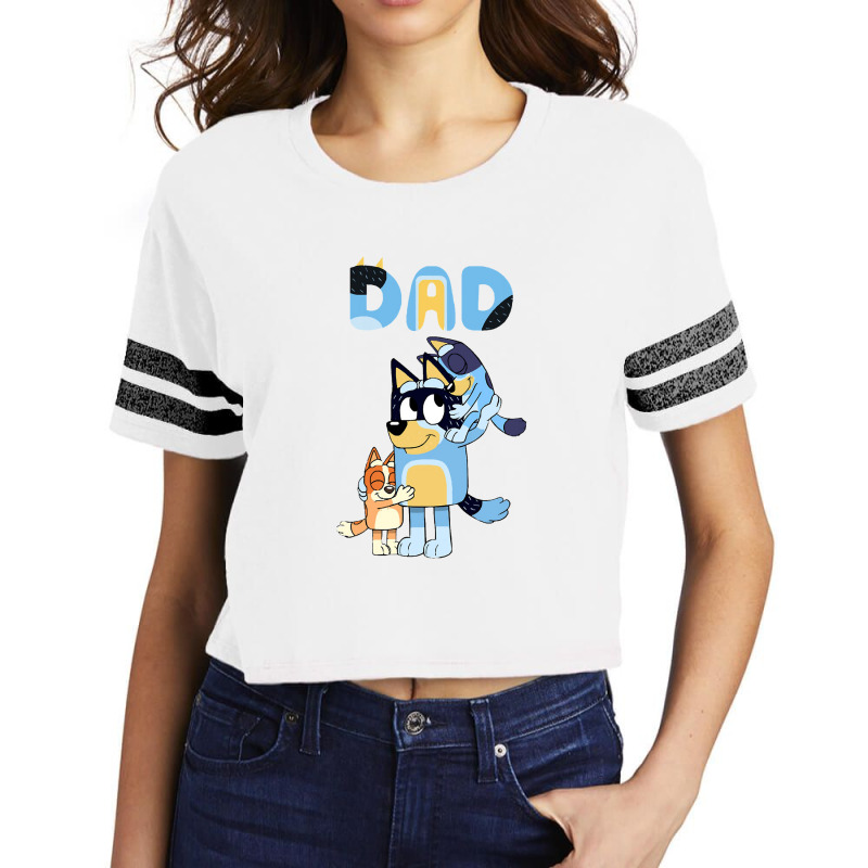 Dad Playing Son And Daughter Scorecard Crop Tee | Artistshot