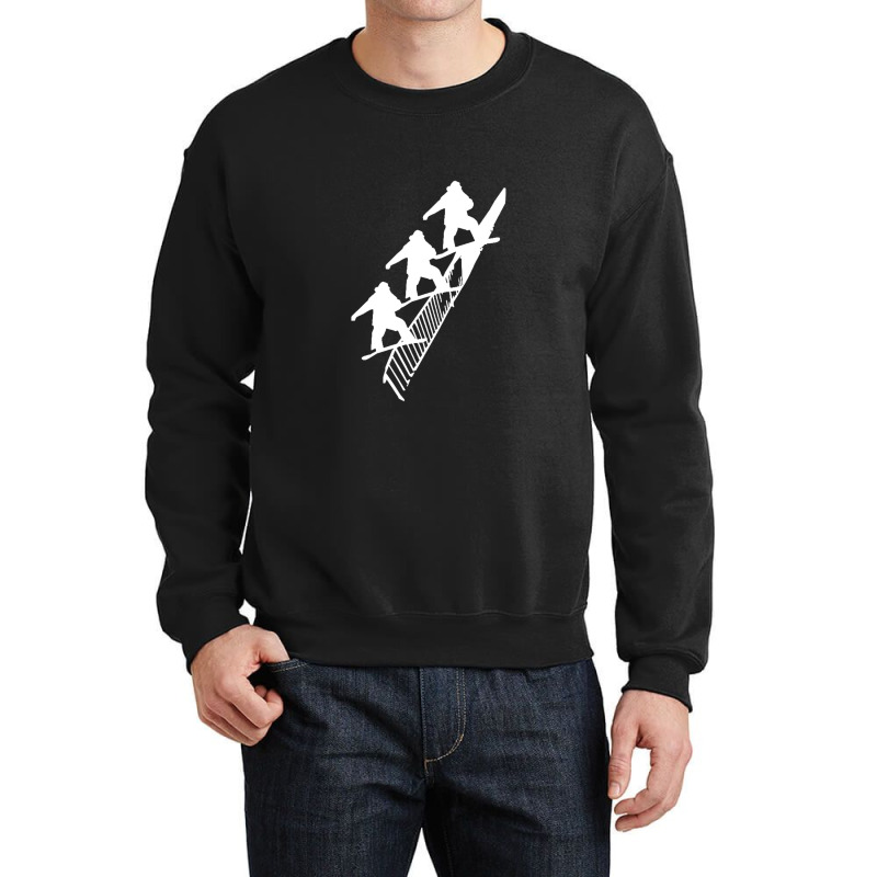 Snowboard Rail Grind Crewneck Sweatshirt | Artistshot