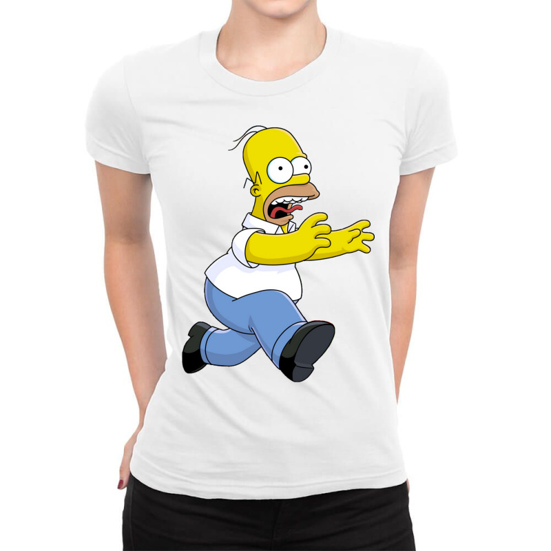 Homer Simpson, The Simpsons Ladies Fitted T-shirt | Artistshot