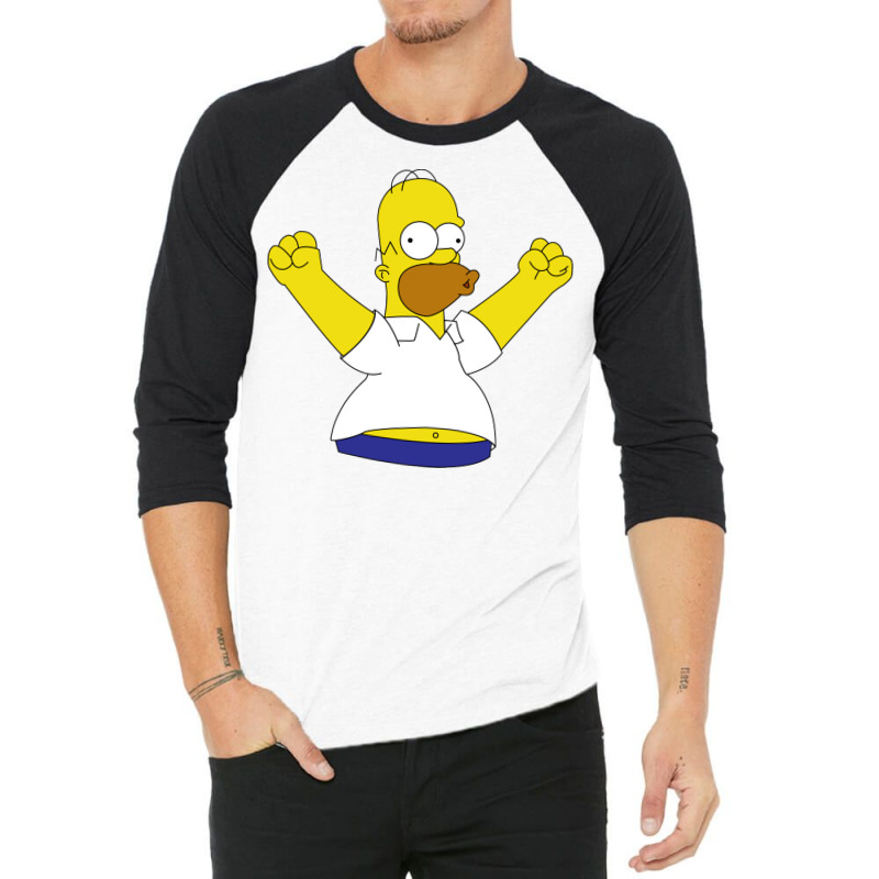 Homer Simpson, The Simpsons 3/4 Sleeve Shirt | Artistshot