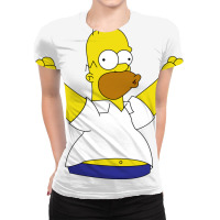 Homer Simpson, The Simpsons All Over Women's T-shirt | Artistshot