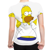 Homer Simpson, The Simpsons All Over Women's T-shirt | Artistshot