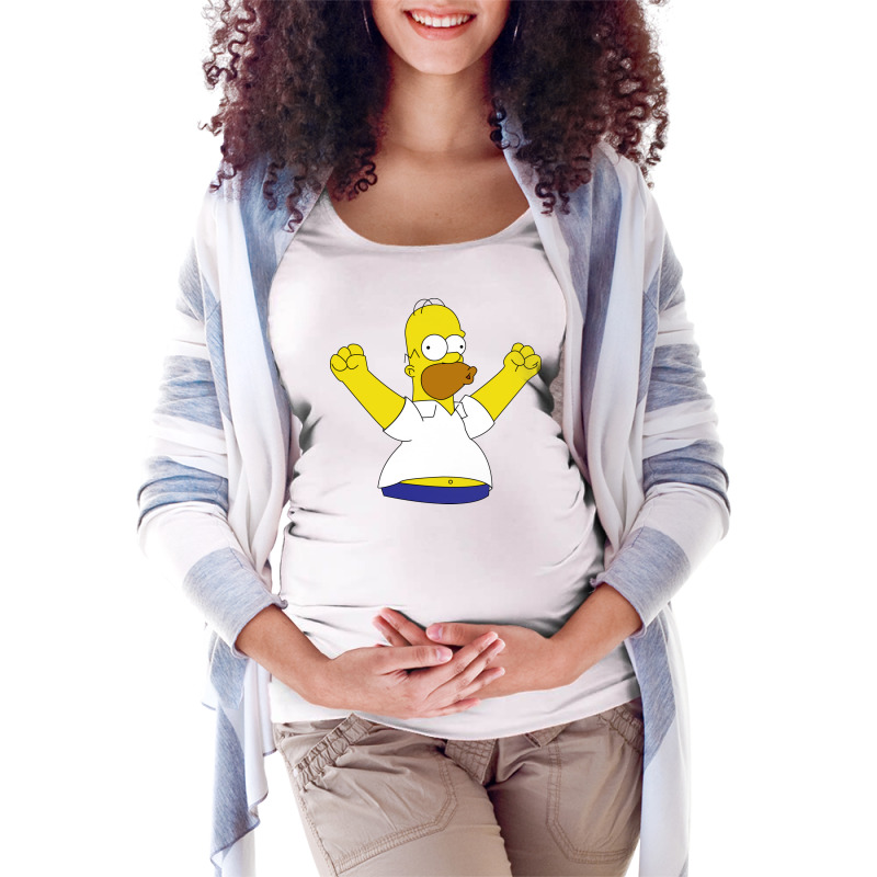 Homer Simpson, The Simpsons Maternity Scoop Neck T-shirt | Artistshot