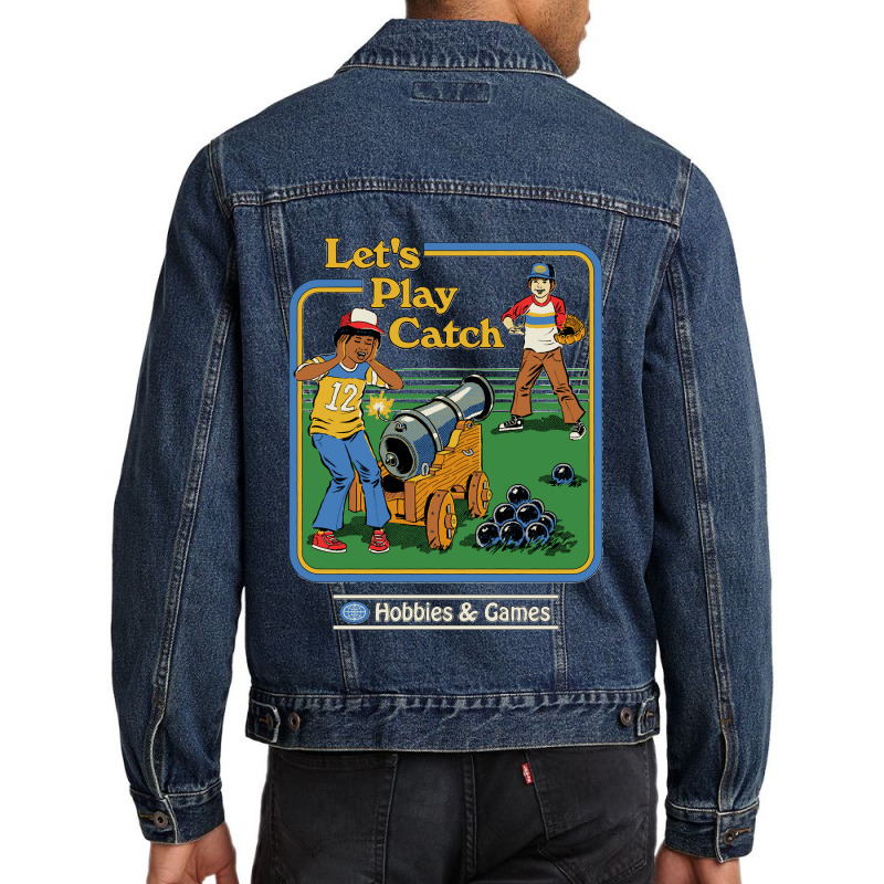 Lets Play Catch Classic Men Denim Jacket | Artistshot