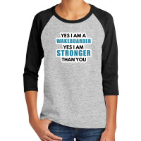 Water Skiers Cuddle Better Funny Water Skiing 95585052 Youth 3/4 Sleeve | Artistshot