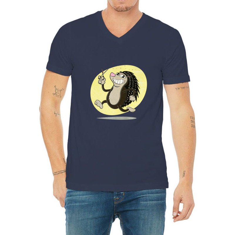 Cuddly Critters Wielding Sharp Objects #4   Retro Cartoon Style V-neck Tee | Artistshot