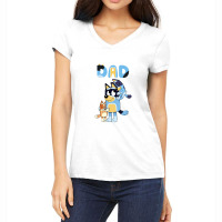 Dad Playing Son And Daughter Women's V-neck T-shirt | Artistshot