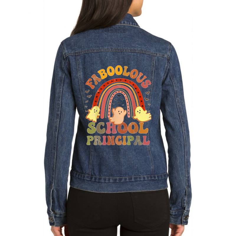 Vintage Faboolous School Principal Costume This Is My Scary Ladies Denim Jacket by cm-arts | Artistshot