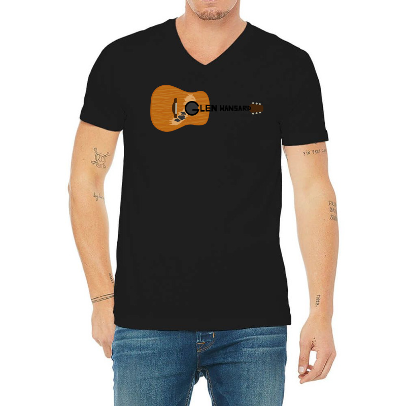 Hansard Guitar V-Neck Tee by cm-arts | Artistshot